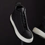 Solstice High Top Skate Sneaker in Black/Black | James Perse Los Angeles
