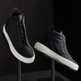 Solstice High Top Skate Sneaker in Black/Black | James Perse Los Angeles