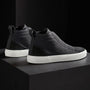 Solstice High Top Skate Sneaker in Black/Black | James Perse Los Angeles