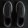 Solstice Low Top Skate Sneaker in Black/Black | James Perse Los Angeles